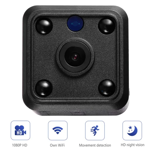 Vista 8 de HEALLILY 1080P Wireless HD Camera 155 Wide Angle Camera Mini Sensor Night Vision Camera Portable Security Camera