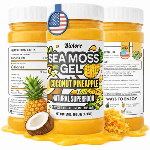 Vista 8 de Biolore Cherry Pie - Gel de musgo marino de 16 onzas, sin azúcar añadido, vegano, fabricado en Estados Unidos, superalimento de musgo marino