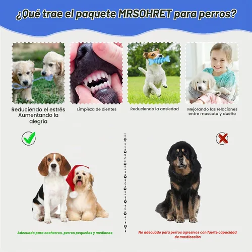Vista 3 de MRSOHRET 20 juguetes masticables para cachorros, paquete de juguetes masticables azules para cachorros, juguetes de dentición con bola de goma