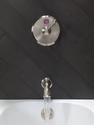 Vista 9 de Delta Faucet RP52153 Carlisle, Desviador Pull-Up con boquilla de bañera, cromo, 0.5, 0.5