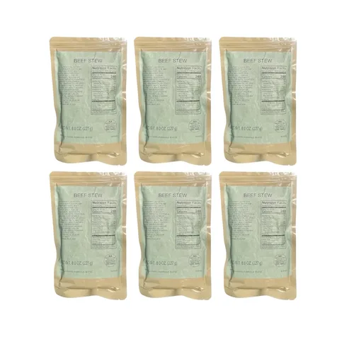 Vista 9 de MRE (comida lista para comer) Entree de una sola porción Comidas de emergencia Alimentos de supervivencia Dátiles frescos Larga vida útil