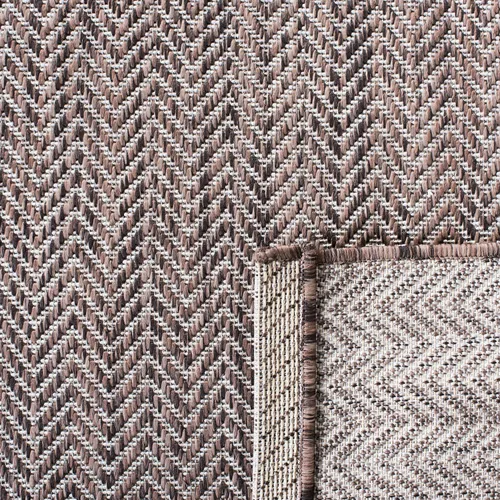 Vista 12 de Safavieh Colección Courtyard CY8022 Alfombra, 2 pies x 3 pulgadas x 5 pies, aguamarina y gris, impermeable, fácil de limpiar, sin pelusa