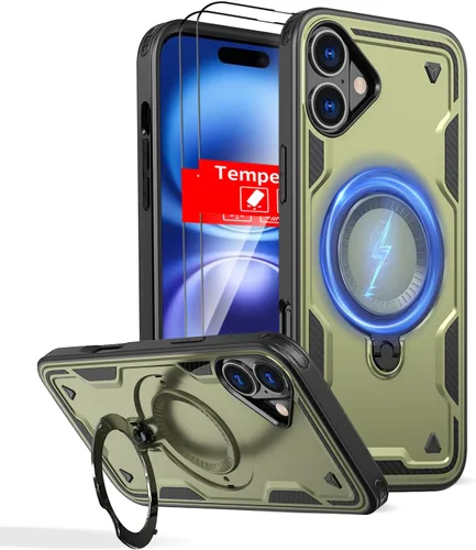 Vista 20 de Funda magnética para Google Pixel 9A compatible con cargador inalámbrico MagSafe, para Pixel 9A, funda de teléfono integrada de 360 °, con 2