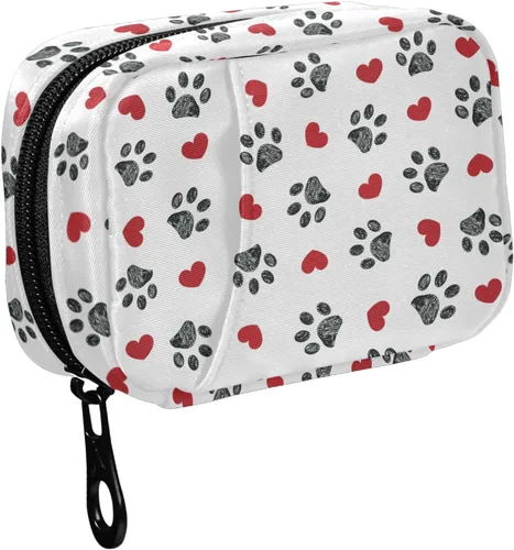 Vista 11 de Fustylead Organizador estético de píldoras de hongos rojos Amanita, bolsa de viaje, pequeño estuche portátil para píldoras para vitaminas y aceite