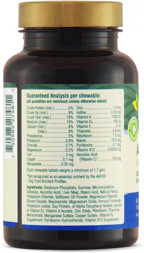 Vista 6 de Petnc - Multimasticables para adultos (75 unidades), soporte diario multivitamínico y multimineral para perros, incluye zinc, magnesio y más, apoya