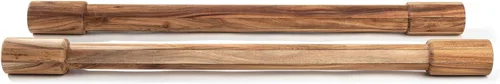 Vista 5 de Ironwood Gourmet Palos de amasar de madera de acacia, juego de 2 palos de amasar largos