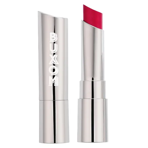 Vista 9 de Buxom Lápiz labial satinado completo, formulado con ácido hialurónico y cera de girasol, lápiz labial cremoso hidratante, acabado satinado, ligero