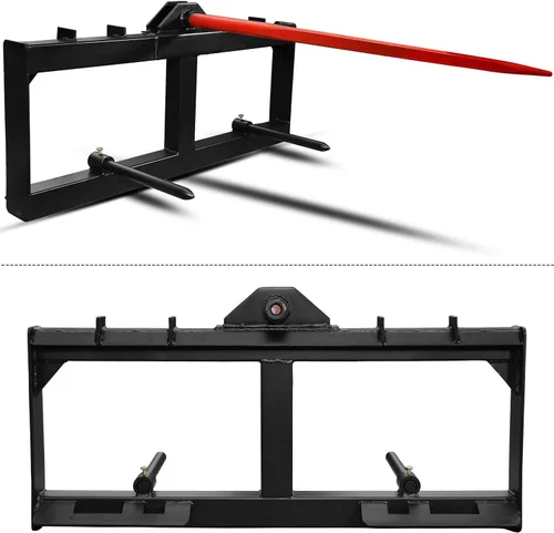 Vista 6 de YINTATECH Lanza de heno de 49" para tractor 2000 lbs Quick Attach Skid Steer