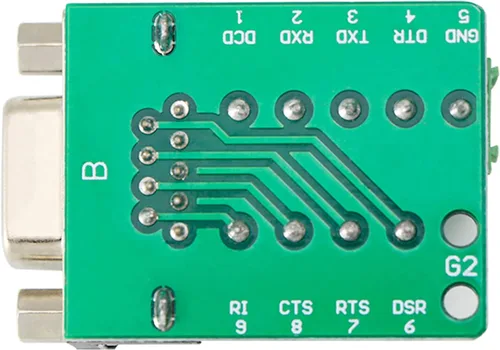 Vista 3 de DB9 Conector de conexión hembra – RS232 D-SUB a puerto de 9 pines adaptador de terminal sin soldadura para conexiones seriales RS232 – 3 piezas