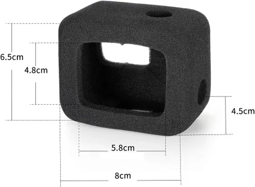Vista 6 de Taisioner Windslayer - Carcasa para GO Hero 5 Hero 6 Hero 7, color negro, reducción de ruido