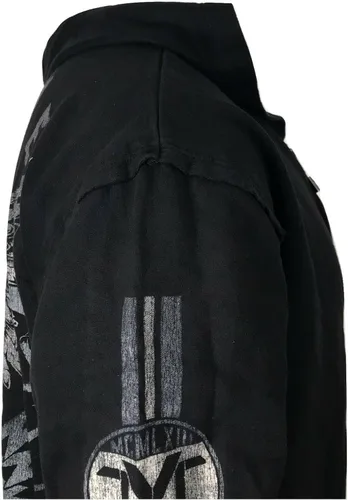 Vista 9 de Xtreme Couture by Affliction Bravenet - Sudadera con capucha y cremallera para hombre, color negro