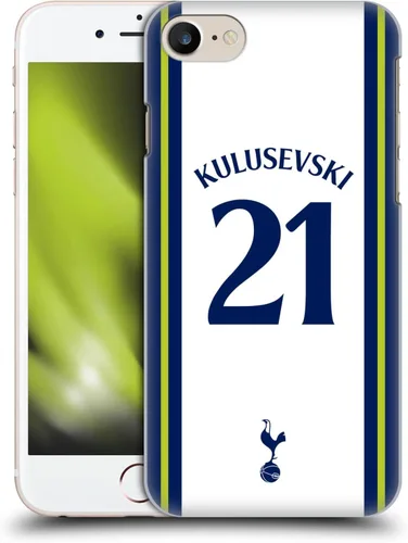 Vista 10 de Head Case Designs Officially Licensed Tottenham Hotspur F.C. Cristian Romero 2022/23 Players Home Kit Hard Back Case Compatible with Apple iPhone