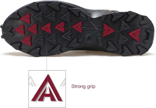 Vista 4 de HUMTTO Zapatos de senderismo impermeables para todo terreno, ligeros, transpirables, para senderismo, senderismo, antideslizantes, para exteriores