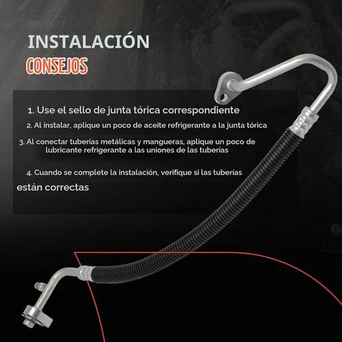 Vista 7 de A-Premium Conjunto de manguera de línea de descarga de A/C compatible con Ford Explorer, 2011 2012 2013 2014 2015, 3.5L, compresor a condensador