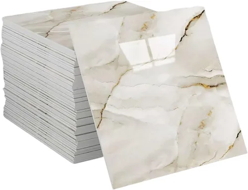 Vista 8 de Ochine 10 paneles de pared impermeables para salpicaduras de mármol para despegar y pegar, azulejos para salpicaduras de muro para despegar y pegar