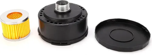Vista 6 de Filtro de bomba de compresor de aire 3/4,1/2 "Npt Compresor silenciador de admisión,Silenciador de admisión de aire,Filtro de compresor de aire