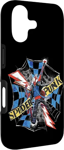 Vista 3 de Marvel Spider-Man: Across The Spider-Verse - Carcasa para iPhone 17, diseño de Spider-Punk