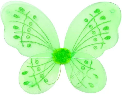 Vista 6 de Lito Angels Disfraz de hada verde de Halloween con alas y accesorios para bebés, niños pequeños y niñas