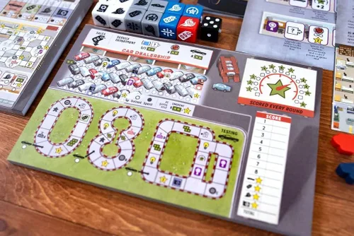 Vista 8 de Motor City, un juego de mesa estratégico y escritura sobre la construcción de automóviles en Detroit - 25th Century