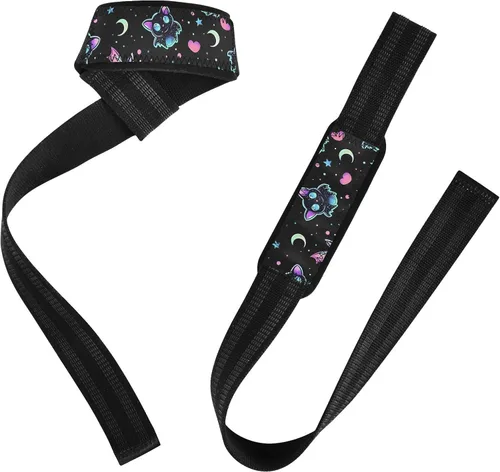 Vista 2 de Gradient Bat Lifting Wrist Straps for Weightlifting, Bodybuilding, Strength Training Padded Neoprene