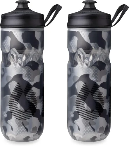 Vista 20 de HydraPak Botella Polar - Botella de agua deportiva Polar aislada - Libre de BPA, botella flexible deportiva y para bicicleta con asa