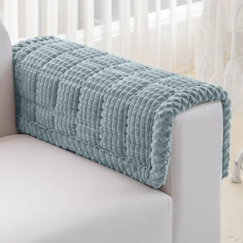 Vista 20 de Funda para sofá para perros lavable, fundas para sofá para mascotas antideslizantes para sofá, manta para sofá de perro peluda para protector de Gris