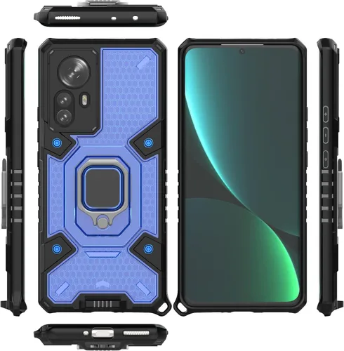 Vista 74 de Funda para 1+ Nord 2 5G, funda para OnePlus Nord 2 5G con funda de soporte, color azul