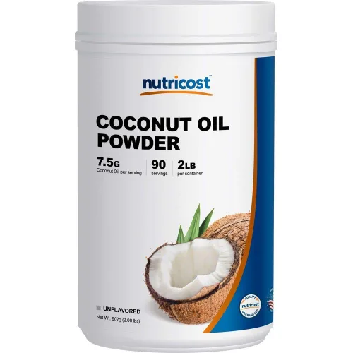 Vista 6 de Nutricost Aceite de coco en polvo, 1 libra (45 porciones), sin OMG y sin gluten, calidad prémium