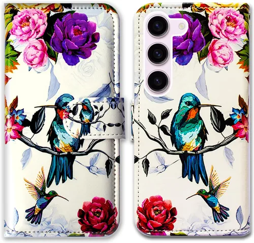 Vista 26 de Bcov Funda para Galaxy S23 Fe, funda de piel con tapa y función atril para Samsung Galaxy S23 FE