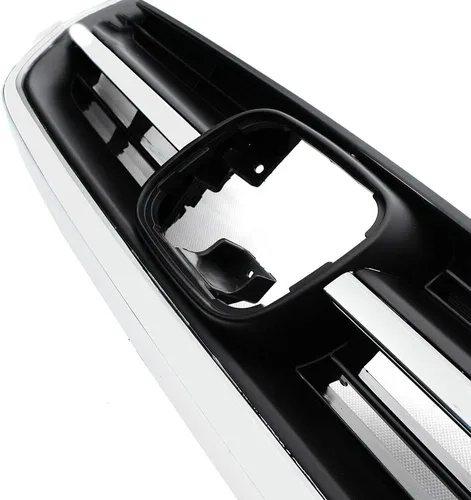 Vista 4 de Rejilla de parachoques compatible con Honda CRV CR-V 2010 2011 negro cromado parachoques delantero inferior + rejilla superior