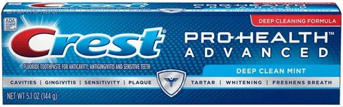 Vista 2 de Crest Pro-Health Deep Clean Pasta de dientes de menta, 5.1 onzas (paquete de 3)