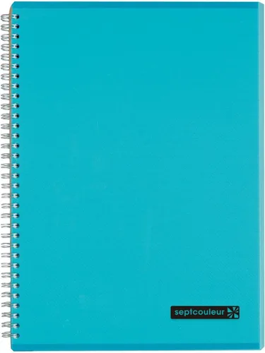 Vista 3 de Maruman Septcouleur - Cuaderno de espiral, 160 páginas, tamaño A5 Amarillo