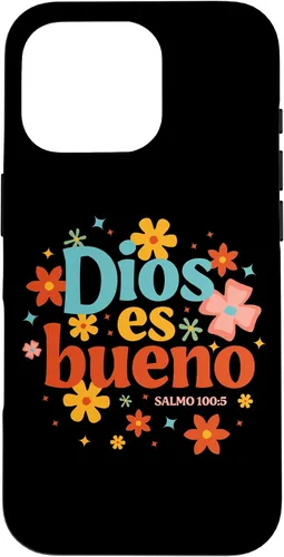 Vista 20 de Funda religiosa de la Biblia para iPhone 16 Dios Es Bueno Spanish Christian Jesus God