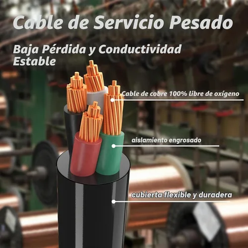 Vista 7 de PlugSaf Cable generador de 50 amperios, cable de extensión RV de 10 pies