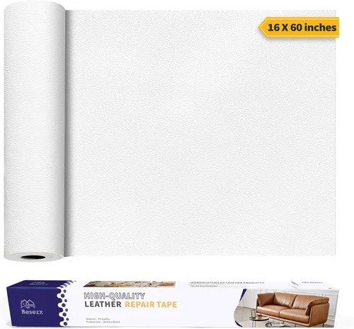 Vista 40 de Kit de cinta para reparación de cuero, parche autoadhesivo para muebles, sofá, asientos de automóvil, silla de oficina, kit de reparación de vinilo