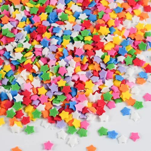 Vista 25 de Gránulos comestibles de Nonpareils azules y blancos de 2mm, mini perlas para decorar pasteles, caramelos de azúcar, galletas, magdalenas