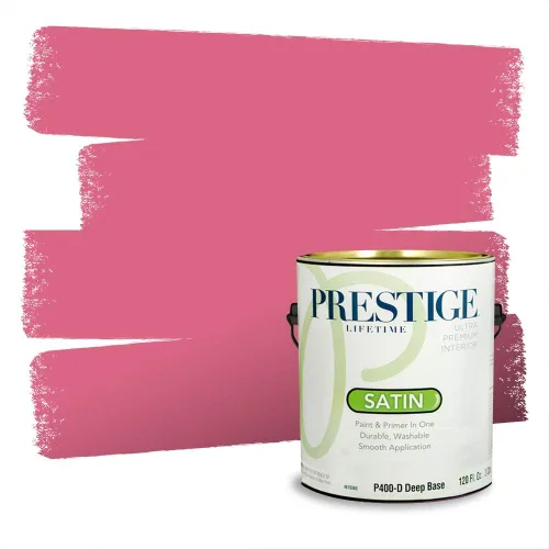 Vista 766 de Prestige Paints Pintura exterior e imprimación en uno, 1 galón, plano, coincidencia comparable de Valspar* Amber Rose*
