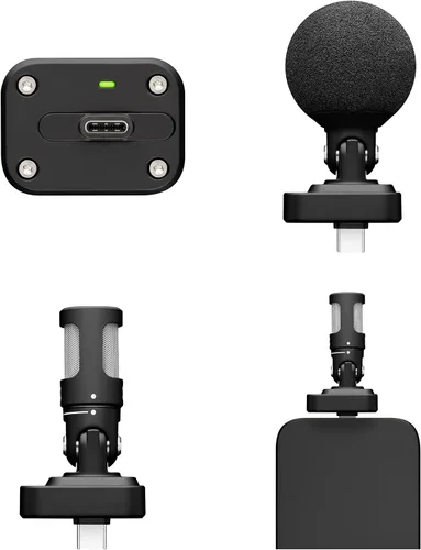 Vista 9 de Shure MV88 - Micrófono USB-C para grabación móvil, micrófono portátil para vlogging con modo de nivel automático, desenoiser en tiempo real