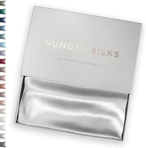 Vista 22 de FUNDA DE ALMOHADA DE SEDA DE MORERA 100% SUNDAYSILKS™, Fundas de almohada de seda para cabello y piel, Superior a la funda de almohada de satén
