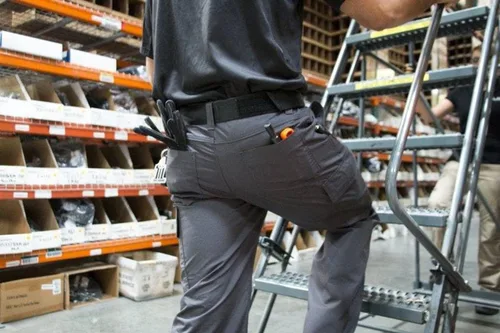 Vista 3 de LAPG Pantalones Tácticos Core Cargo para Hombres, Cintura Elástica, Ligeros y Duraderos Ripstop CCW Pantalones Cargo para Hombres