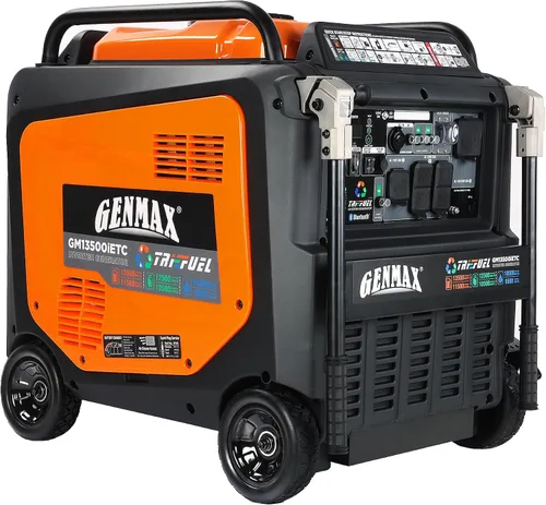 Vista 18 de GENMAX Generador inversor silencioso de 6250 W de tres combustibles (modelo 2026) cuenta con arranque y parada automática de 2 cables, control