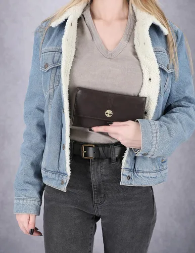 Vista 6 de Timberland - Cartera de piel con solapa RFID para mujer estilo Castlerock nobuck talla única