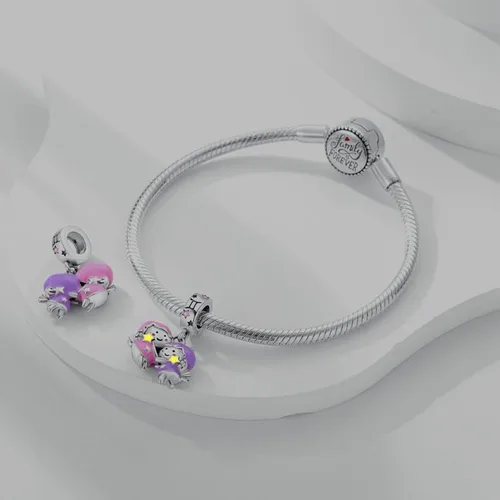 Vista 3 de Pandach 12 Zodiac Sign Birthday Charms 925 Sterling Silver Birthstone Charms Fits Women's Charm Bracelet Necklace Bangle Gifts for Girls Friends