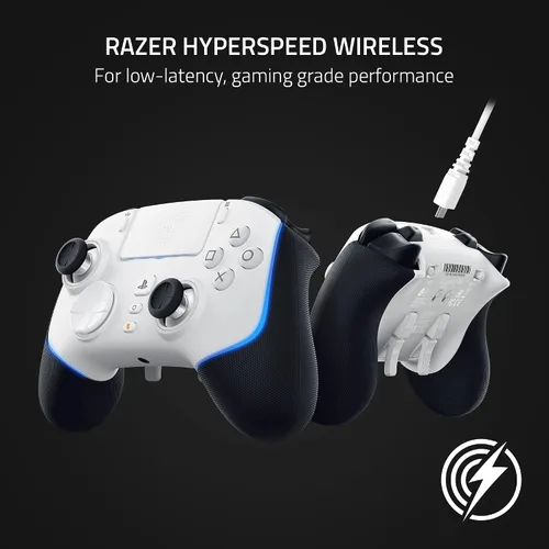 Vista 2 de Razer Wolverine V2 Pro Wireless Gaming Controller for PlayStation 5 PS5 PC HyperSpeed Wireless - Mecha-Tactile Action Buttons - 8-Way Microswitch