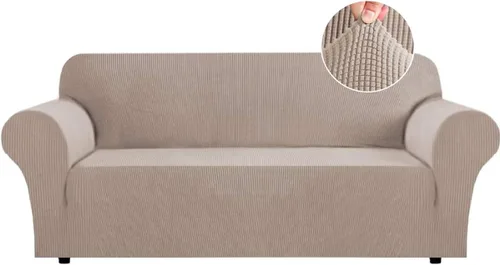 Vista 10 de Funda para futón Flamingo P de gran elasticidad sin brazos - Funda para sofá futón de tamaño completo y queen, de jacquard suave y grueso