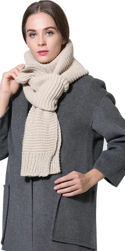 Vista 3 de NEOSAN Bufanda gruesa de punto trenzado grueso para mujer y hombre