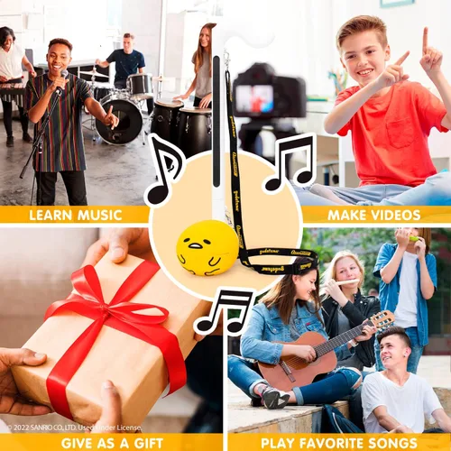 Vista 4 de Otamatone Deluxe [Sanrio Gudetama] Instrumento Musical Electrónico Sintetizador Portátil de Japón Maywa Denki de Japón