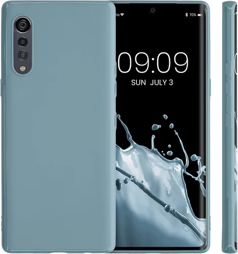 Vista 4 de kwmobile Funda compatible con LG Velvet Case - Funda protectora de silicona TPU suave y delgada - Arctic Night