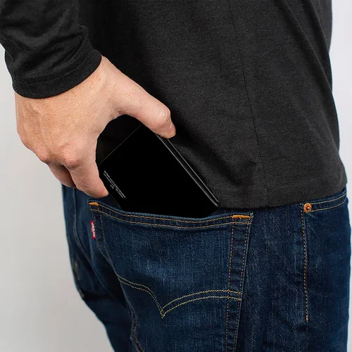 Vista 5 de Buckle-Down Billetera bi plegable de Pu Bifold-Batman para hombre