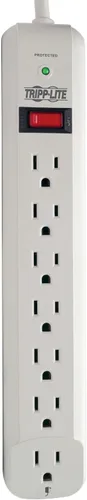 Vista 6 de Tripp Lite Regleta de protección contra sobretensiones de 7 salidas, cable de 6 pies, seguro de $20K (STRIKER)